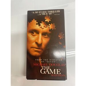 The Game VHS Michael Douglas Sean Penn Thriller Movie Tape 1997‎